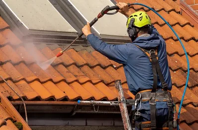 Démoussage et hydrofuge de toiture à Perthes